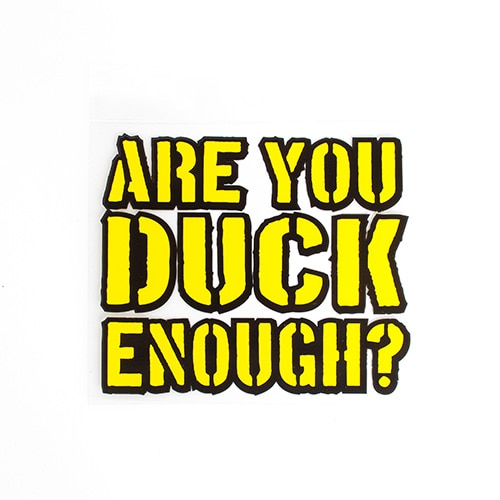 Ducks Spirit, Potter Decals, Yellow, Decal/Sticker, Home & Auto, Are You Duck Enough, 16780